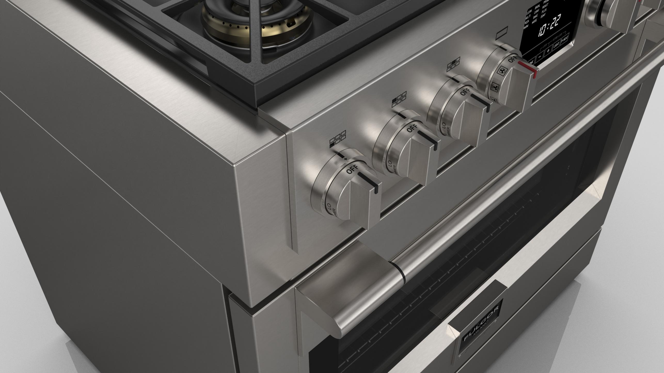 36" DUAL FUEL PRO RANGE Fulgor Milano